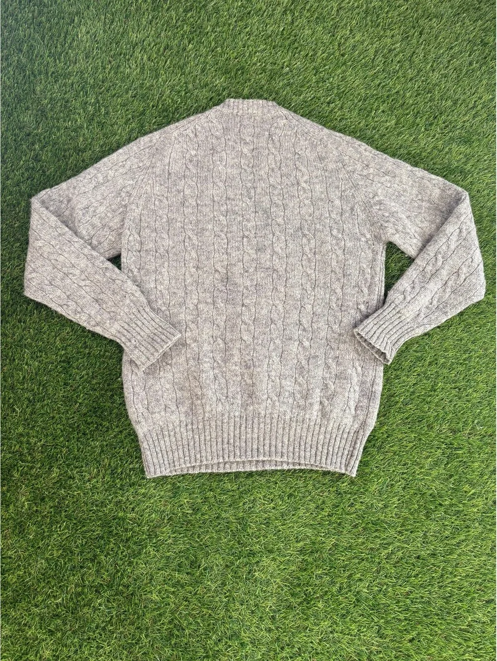 Vintage Burton Ltd Scottish Shetland Gray Wool Sweater, Unisex Adults Medium